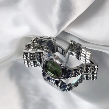 Ženski sat s kaišem od nehrđajućeg čelika, ovalni brojčanik, kvarcni mehanizam, vodootpornost do 30 m, retro europski stil