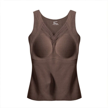 Termalna vesta s integriranom košaricom i jastučićem za prsa, fleec podstava, dvostruki sloj, akril 70–80%