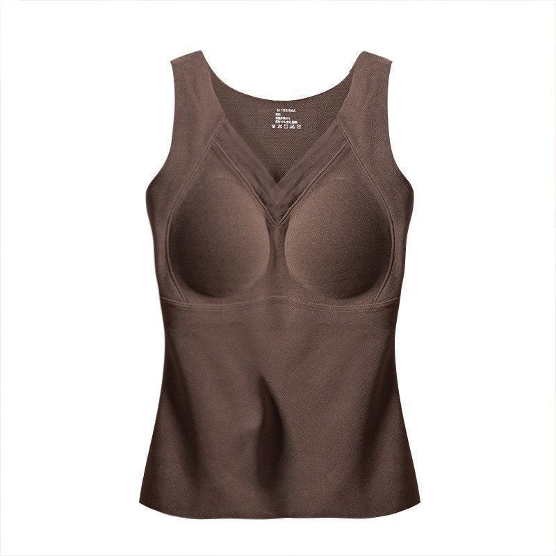 Termalna vesta s integriranom košaricom i jastučićem za prsa, fleec podstava, dvostruki sloj, akril 70–80%