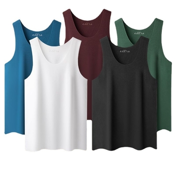 Meeste modal Y-liiniga bezvarruk vest, ümmarguse kaelusega, 90–95% modal kangas, keskmise paksusega, hingav igapäevane stiil