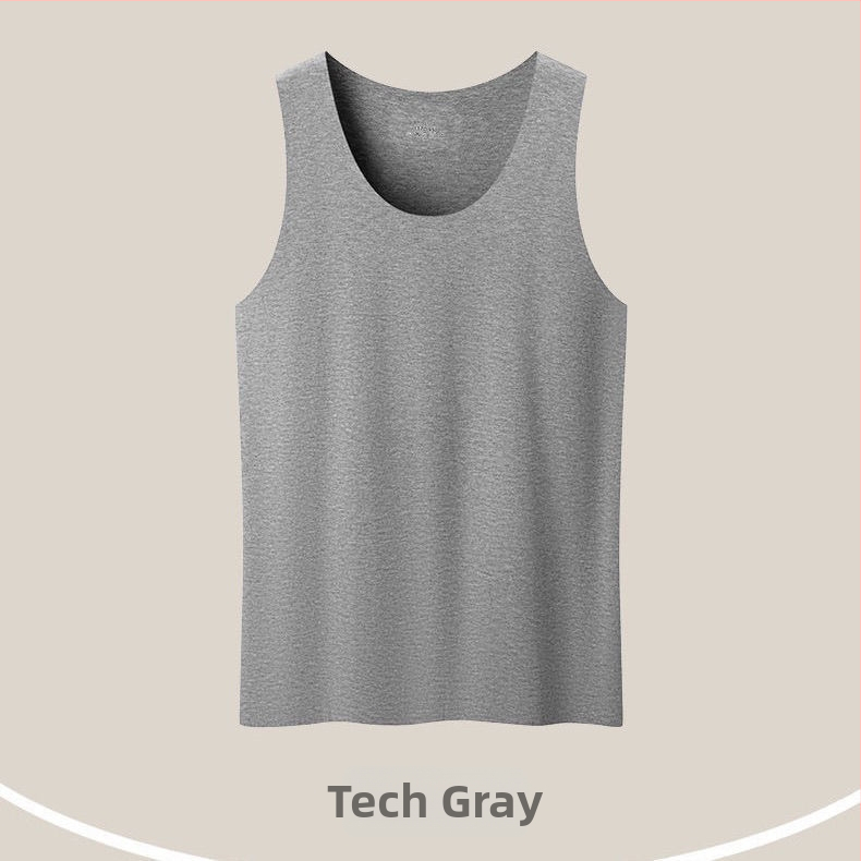 Meeste modal Y-liiniga bezvarruk vest, ümmarguse kaelusega, 90–95% modal kangas, keskmise paksusega, hingav igapäevane stiil