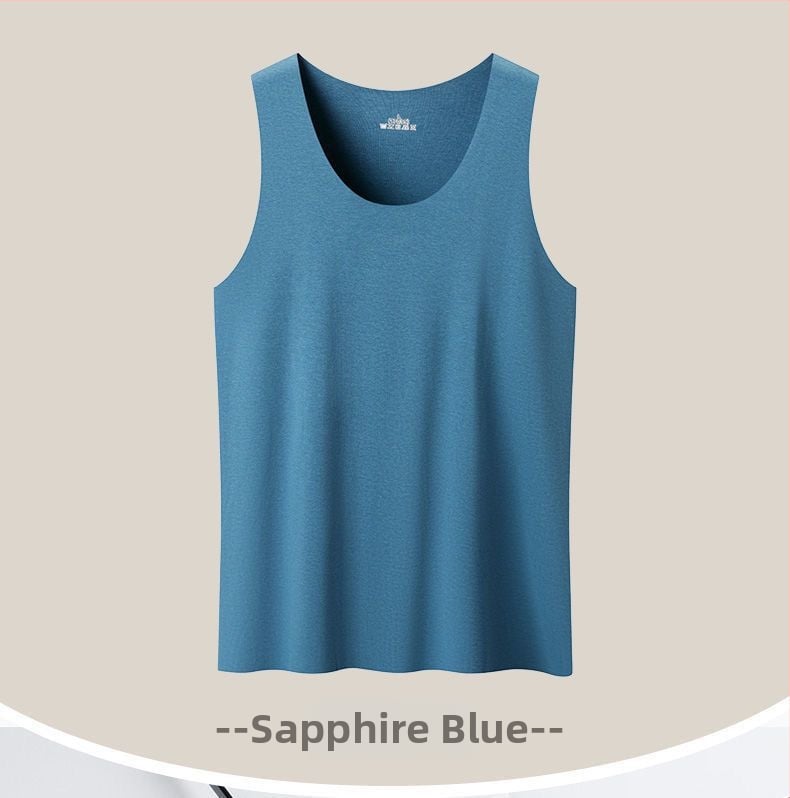 Meeste modal Y-liiniga bezvarruk vest, ümmarguse kaelusega, 90–95% modal kangas, keskmise paksusega, hingav igapäevane stiil