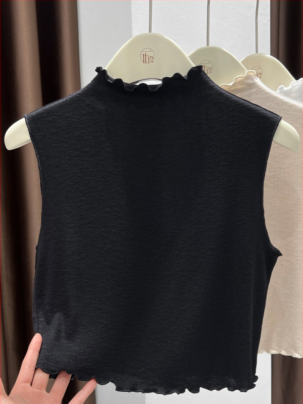 Moteriški megztinis be rankovių, siauras siluetas, trumpa ilga, riboto rašto audinys, viskozė 90–95% + elastanas <30%