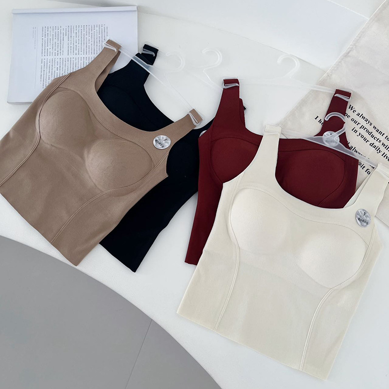 Termalni prsluk za tijelo s grijanjem, od spandexa, fleece unutrašnjost, s integriranim košaricama, pull-over dizajn (grijanje; spandex; fleece; košarice; pull-over)