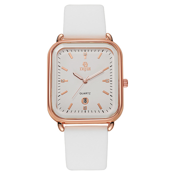 Sat s kalendarom i svijetlećim brojevima, kvarcni mehanizam, pravokutni dizajn, silikonska narukvica, vodootpornost 30 m