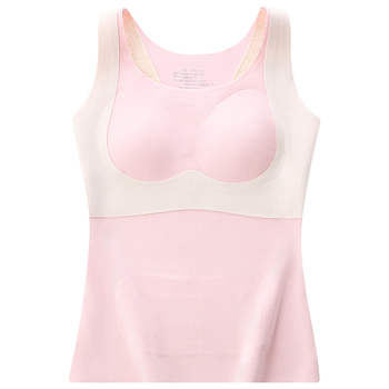 Vestă termică pentru fete cu pernă încorporată pentru sân, fleece dublu-side din velur, poliester 90–95%, 201–250 g/m², potrivită pentru tineret 13–18 ani