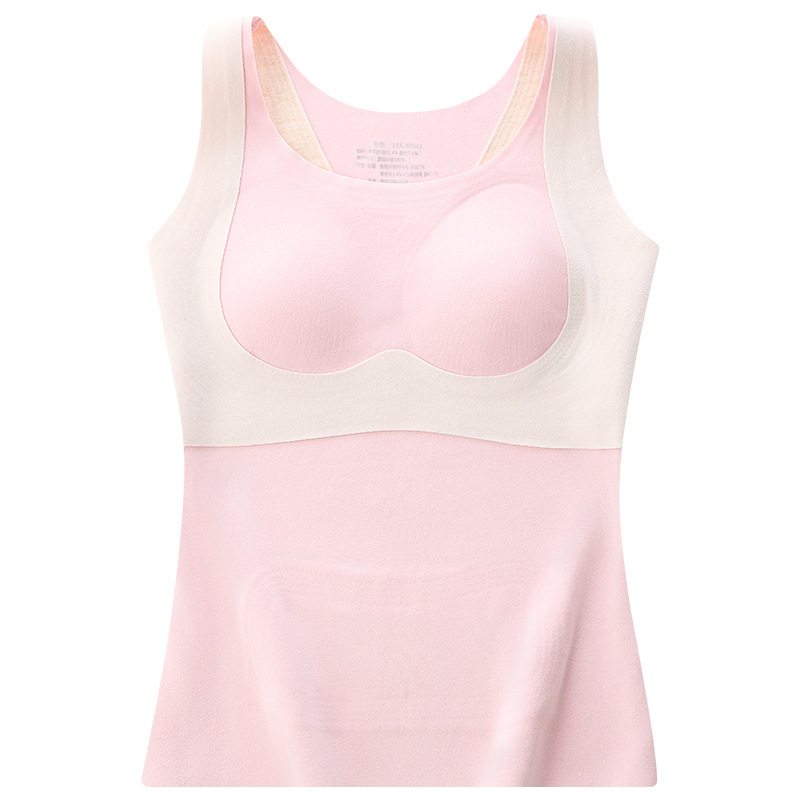 Vestă termică pentru fete cu pernă încorporată pentru sân, fleece dublu-side din velur, poliester 90–95%, 201–250 g/m², potrivită pentru tineret 13–18 ani