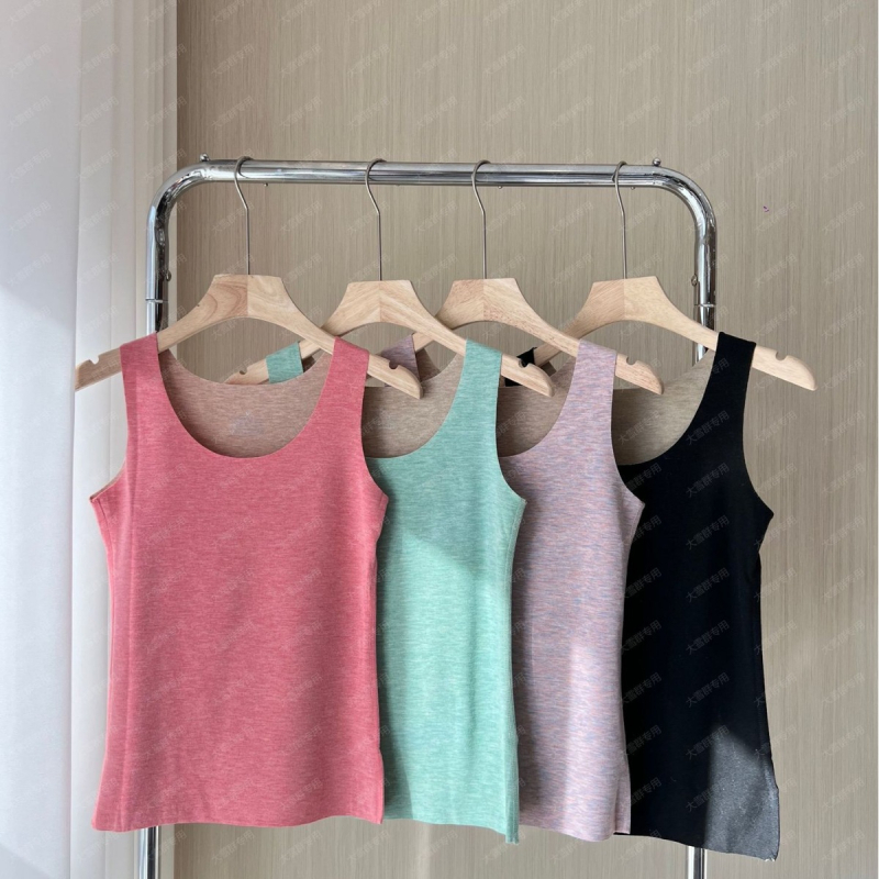 Vestă termică pentru femei din lână, reversibilă, căptușită cu fleece, stil pulover, guler rotund, gros