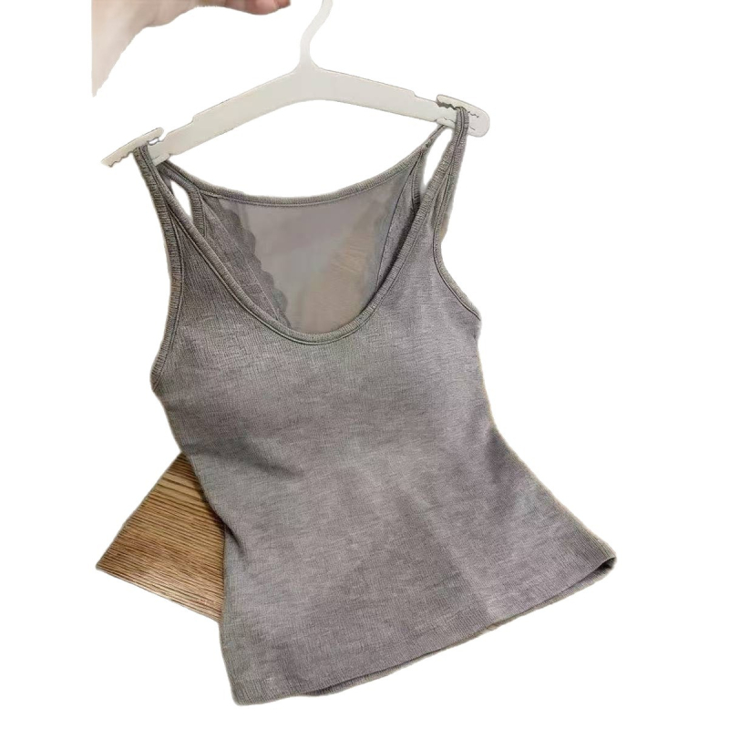 Nėriniuotas topas su V iškirpte, 70–80% medvilnė, vidutinio tankio audinys 141–160 g/m²