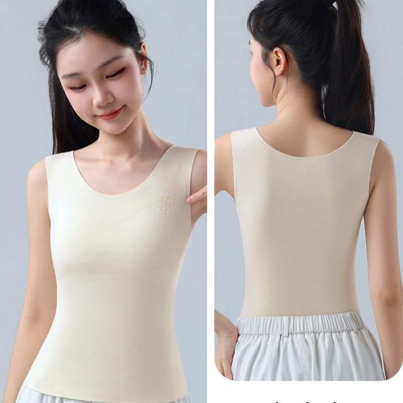 Vesta termică cu glugă pentru adolescente, căptușită cu fleece, top de tip sutien cu perne pentru sân, țesătură nylon, grosime 201–250 g/m², model animal