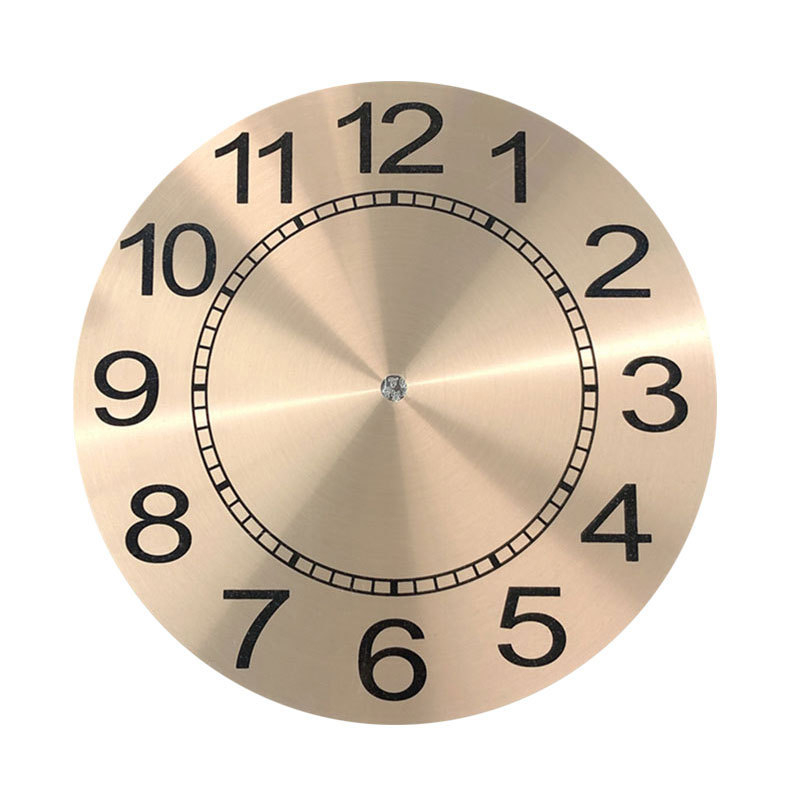 Стенен часовник с метален корпус, електронно движение, печатано лого, персонализирана обработка