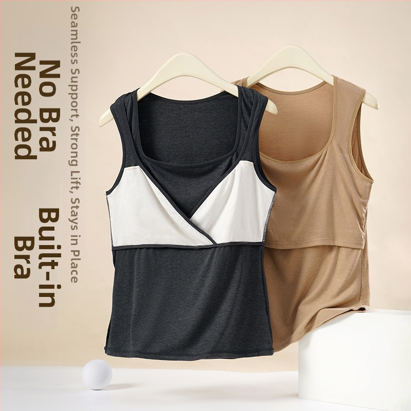 Mātes kamizola top ar kvadrātveida kakla līniju, bez piedurknēm, viskozes maisījums, garums 50-65 cm