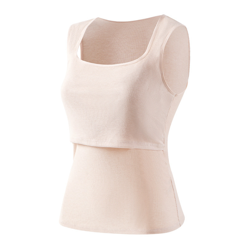 Камизола за бременни с квадратна яка, без ръкави, вискозна смес, дължина 50-65 см