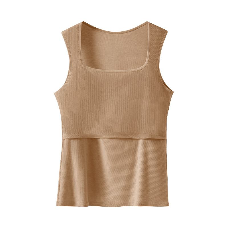 Камизола за бременни с квадратна яка, без ръкави, вискозна смес, дължина 50-65 см