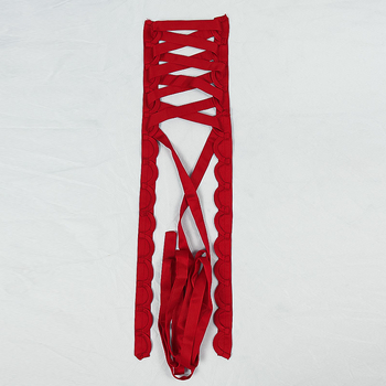 Set de curele pentru spatele rochiei de mireasă — satin, 90–95% spandex, set din trei piese finisat, croială slim, A-line