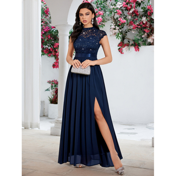 Līgavainas kleita ar fliteriem, dekolte ar kaula līniju un apaļām piedurknēm, elegants Eiropas–Amerikas stils; audums chenille, galvenā sastāva spandex; piegriezums super plāns; pavasaris 2025; sievietēm.