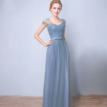 Kleita līgavas kumitei, A līnijas siluets, tīkla audums, gara kleita, pūkainas piedurknes, vidējā josta