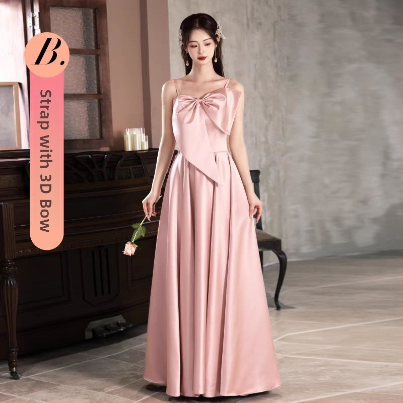 Līgavas māsu kleita - ar vienu plecu, A līnija, gara kleita, Chenille-Spandex maisījums