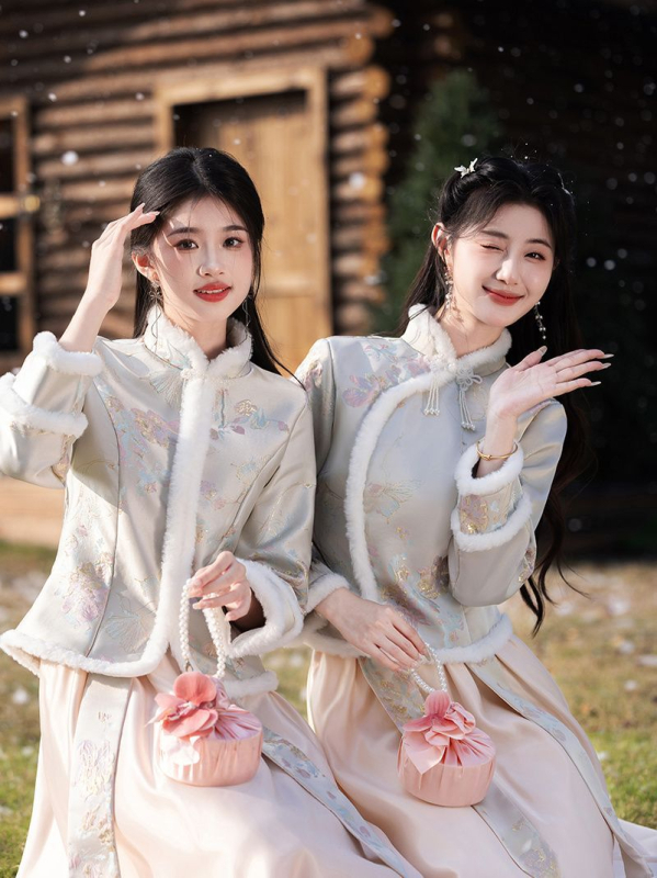 Kāzu draudzenes kleita ķīniešu stilā ar vienu plecu, A līnijas siluets, garas piedurknes, chenille audums, spandex maisījums, elastīga jostasvieta