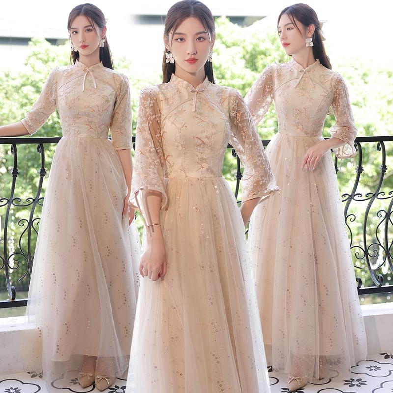 Kleita līgavas palīdzei, vienu plecu izgriezums, A-līnijas siluets, garie piedurknes, Chenille audums