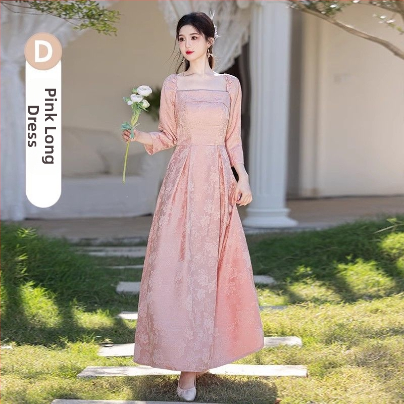 Līgavas māsu kleita no Chenille auduma, 90–95% Spandex, izgriezums uz vienu plecu, A līnija