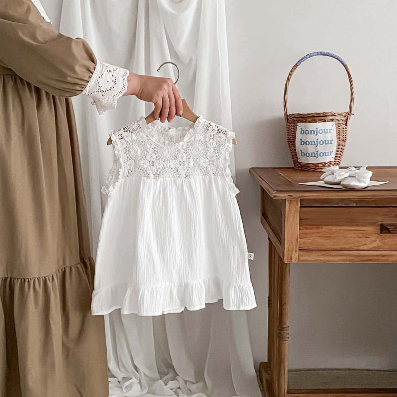 Бебешки памучен ромпер за лято, момичета, корейски стил, без ръкави, за новородени до 1 година