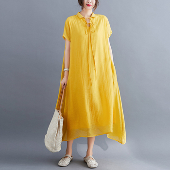 Akrila auduma vienkrāsaina kleita ar stāvā kakla apkakli, garas piedurknes, gara kleita, galvenā auduma saturs 95%+, vasara 2023.