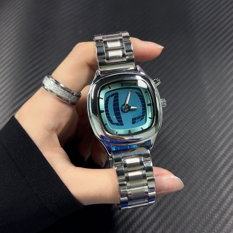 Millennium Retro ženski kvarcni sat s digitalnim dinamičkim prikazom, luksuzni nišni stil za parove