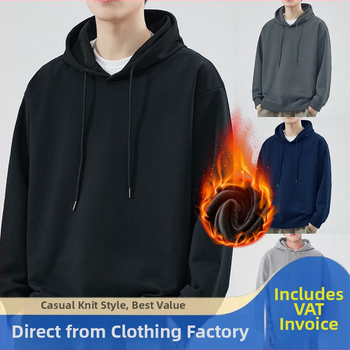 Džemperis su gobtuvu – laisvas kirpimas, ilgos rankovės, poliesterio 96%+