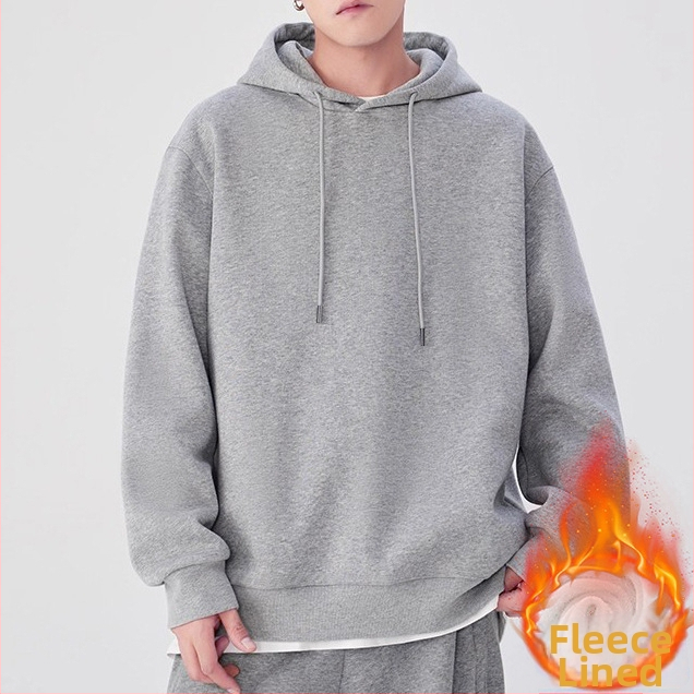 Džemperis su gobtuvu – laisvas kirpimas, ilgos rankovės, poliesterio 96%+