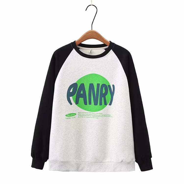 Plus izmēra sievietes rudens kokvilnas džemperis ar apaļu kakla izgriezumu un garām piedurknēm, japāņu-korejiešu ikdienas stils, rudens 2023