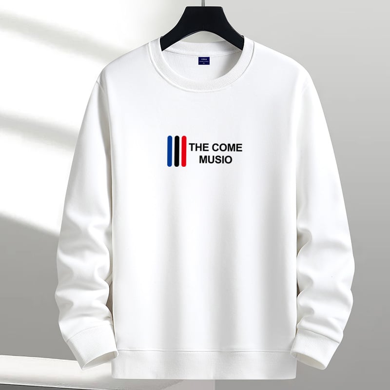 Χειμερινό φούτερ με επένδυση φλίς, στρογγυλή λαιμόκοψη, μακριά μανίκια, μοτίβο εκτύπωσης, τρισδιάστατες τσέπες