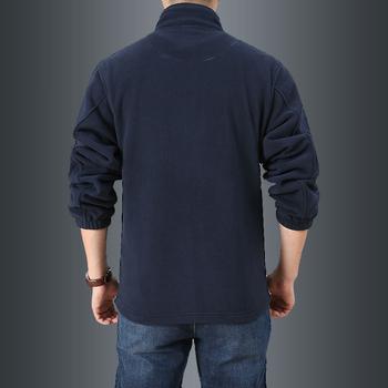 Ανδρικό φλίς μπουφάν με κουκούλα, χαλαρή γραμμή, φερμουάρ μπροστά, τσέπες με φερμουάρ, 100% πολυεστέρας