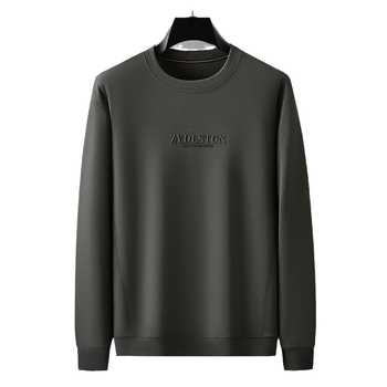 Πουλόβερ με στρογγυλό λαιμό, χαλαρή γραμμή, μακριά μανίκια, ύφασμα πολυεστερική ανάμειξη, ιδανικό για το φθινόπωρο.