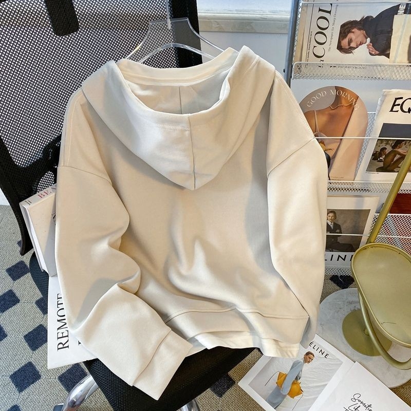 Ženski debeli hoodie s flecom i lažnim dvodijelnim izgledom, oversized kroj, kapuljača, srednje duljine, zimski model, plus veličina