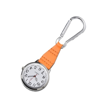 Ceas cu carabinier pentru călătorii, breloc multicolor, mecanism cuarț SL68, fața din sticlă de cuarț, carcasă din aliaj, rezistent la apă, personalizare logo