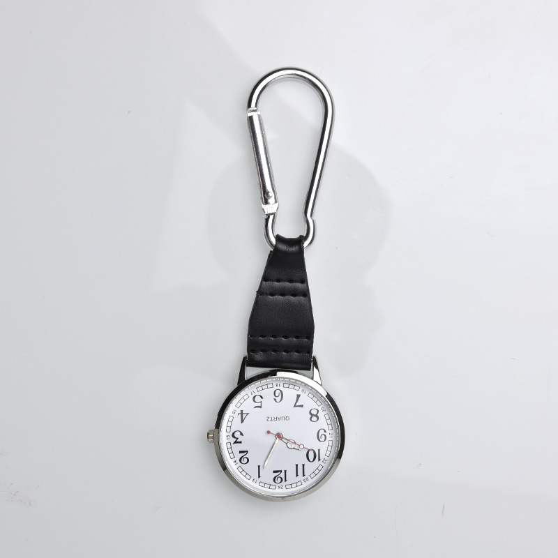 Ceas cu carabinier pentru călătorii, breloc multicolor, mecanism cuarț SL68, fața din sticlă de cuarț, carcasă din aliaj, rezistent la apă, personalizare logo