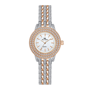 Ceas dama quartz cu mișcare Singapore (377), rezistent la apă 30 m, cadran rotund, sticlă minerală întărită, carcasă și curea din aliaj, închidere tip bijuterie