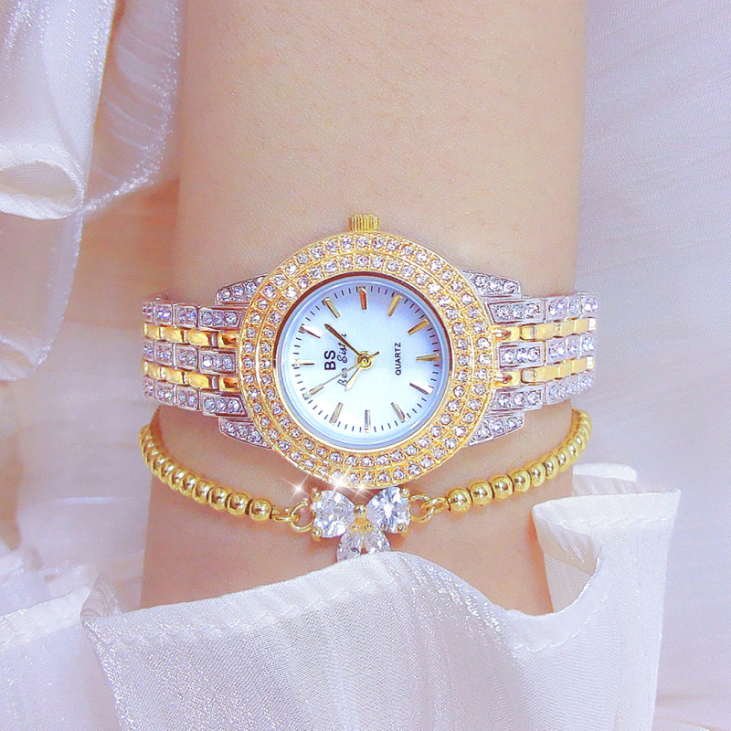 Ceas dama quartz cu mișcare Singapore (377), rezistent la apă 30 m, cadran rotund, sticlă minerală întărită, carcasă și curea din aliaj, închidere tip bijuterie