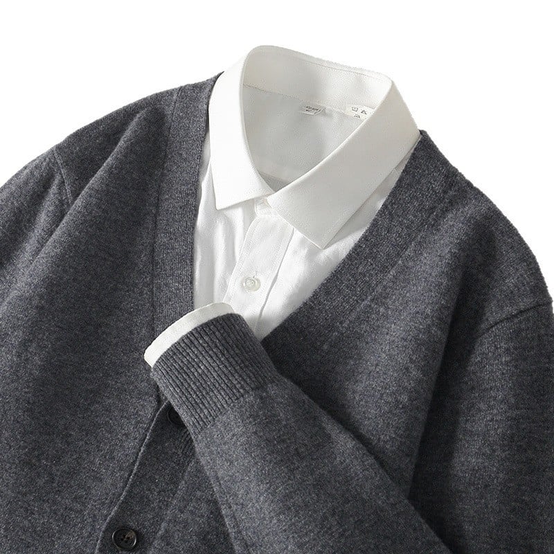 Korejski stil pamucni jacquard džemper s prepletnim cvjetnim uzorkom, slobodan kroj, okrugli izrez
