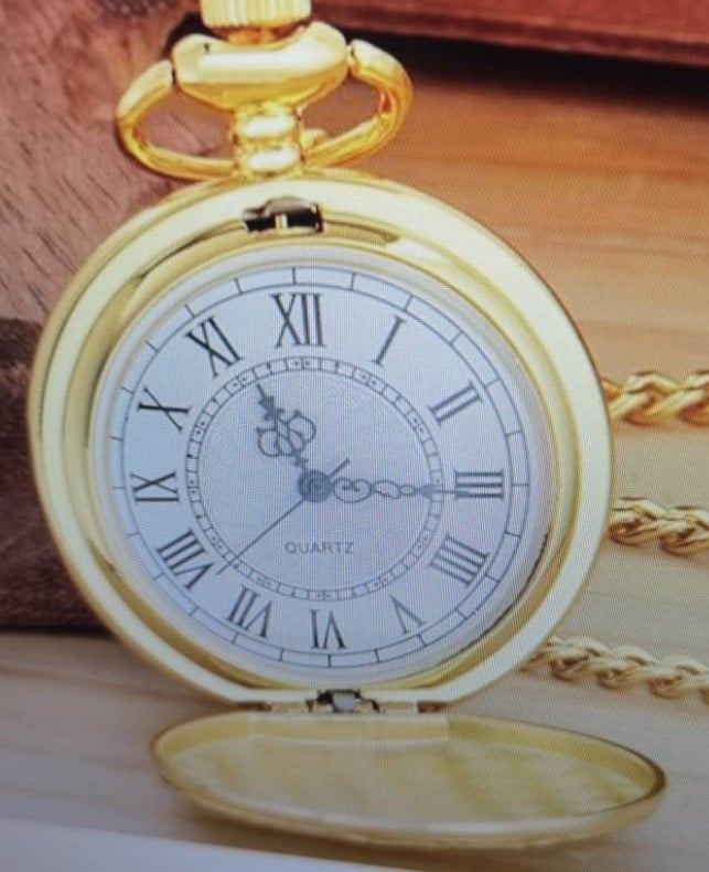 Ceas de buzunar antic, cu capac rabatabil decupat, pandantiv pentru colier, mișcare cuarț, cadran rotund, carcasă din aliaj