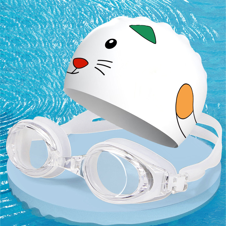 Водоустойчива силиконова шапка за плуване за възрастни – карикатурен модел, защита на ушите, код на продукта 620503232