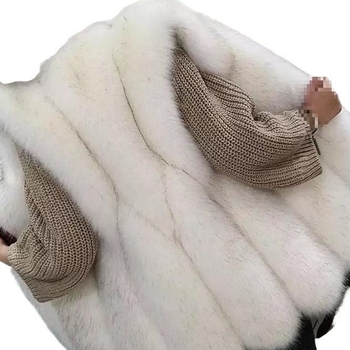 Женски елек от изкуствен пух със ултра къс дължина, без ръкави, поло яка, Chenille плат със спандекс, Пролет 2025