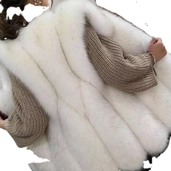 Женски елек от изкуствен пух със ултра къс дължина, без ръкави, поло яка, Chenille плат със спандекс, Пролет 2025