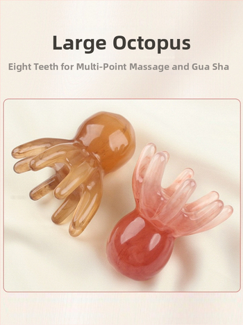 Galvos masažinė šukos su plačiais dantimis meridijanų ir akupunktūros taškų atskleidimui — sveikatos masažo įrankis, 62 g