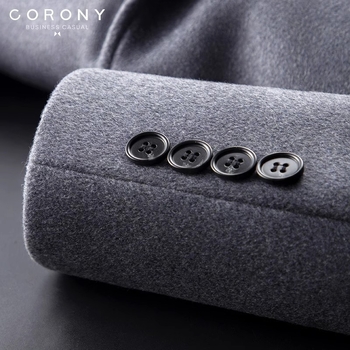 Vyriskas vilnos paltas vidutinio ilgio, verslo stilius, slim fit, vilna 30–50%