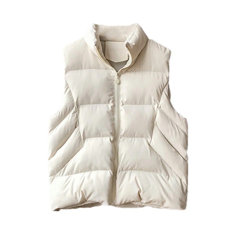 Vestă de iarnă din Chenille cu Spandex, stil cardigan pentru femei adulte, guler drept, fermoar frontal