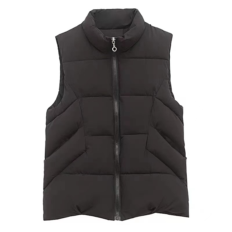 Vestă de iarnă din Chenille cu Spandex, stil cardigan pentru femei adulte, guler drept, fermoar frontal