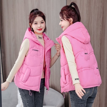 Ženski prsluk Snow ogeron | Uobičajeni stil prsluka | Polo ovratnik | Chenille tkanina | Spandeks <30%