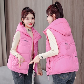 Ženski prsluk Snow ogeron | Uobičajeni stil prsluka | Polo ovratnik | Chenille tkanina | Spandeks <30%